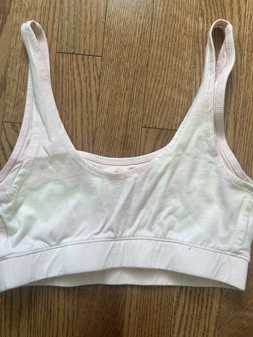 Vans Bralette Crop Top - Pastel Pink/White Tie-Dye - Picture 3 of 5